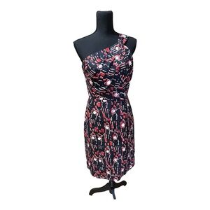 Milly One-Shoulder Sheath Dress
